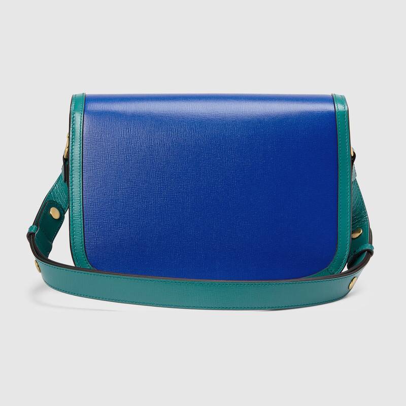 Gucci Horsebit 1955 Small Shoulder Bag 602204 Blue